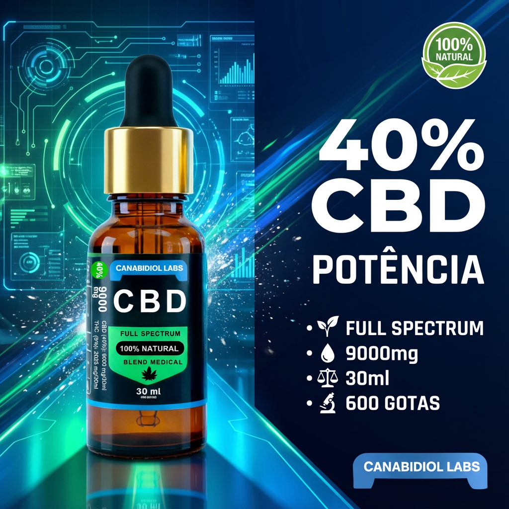 Full Spectrum CBD 40% 9000mg 30mL - Imagem 2