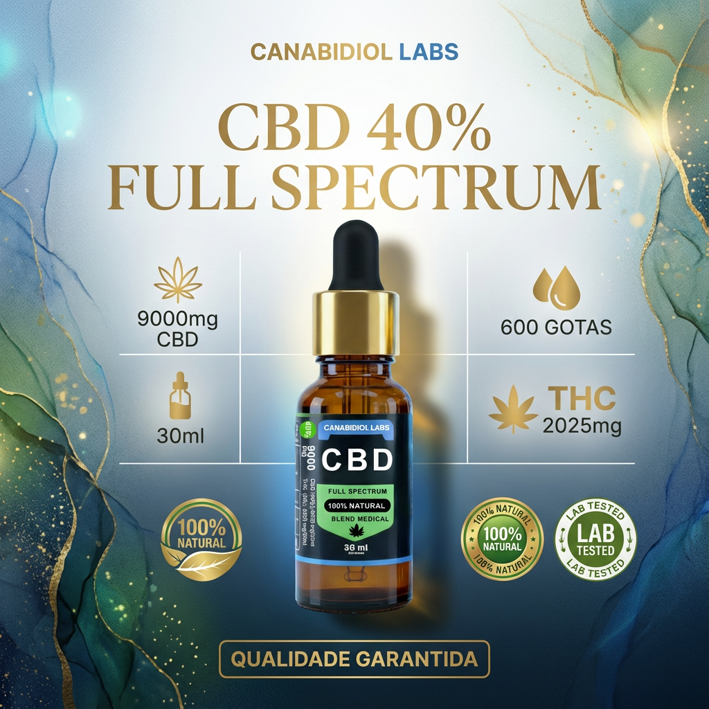 Full Spectrum CBD 40% 9000mg 30mL - Imagem 3