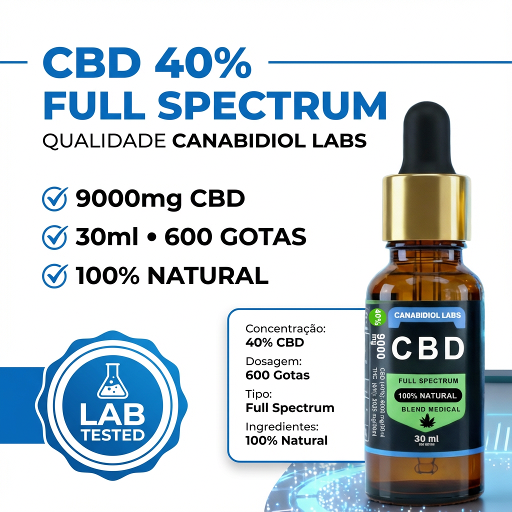 Full Spectrum CBD 40% 9000mg 30mL - Imagem 4