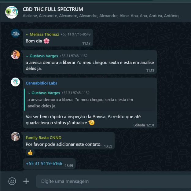 Depoimentos de clientes que fazem uso do óleo canabidiol(óleo cbd